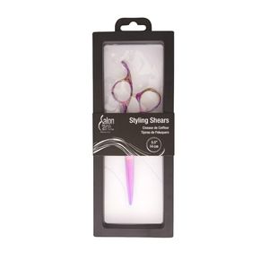 Salon care rainbow carved cutting shears